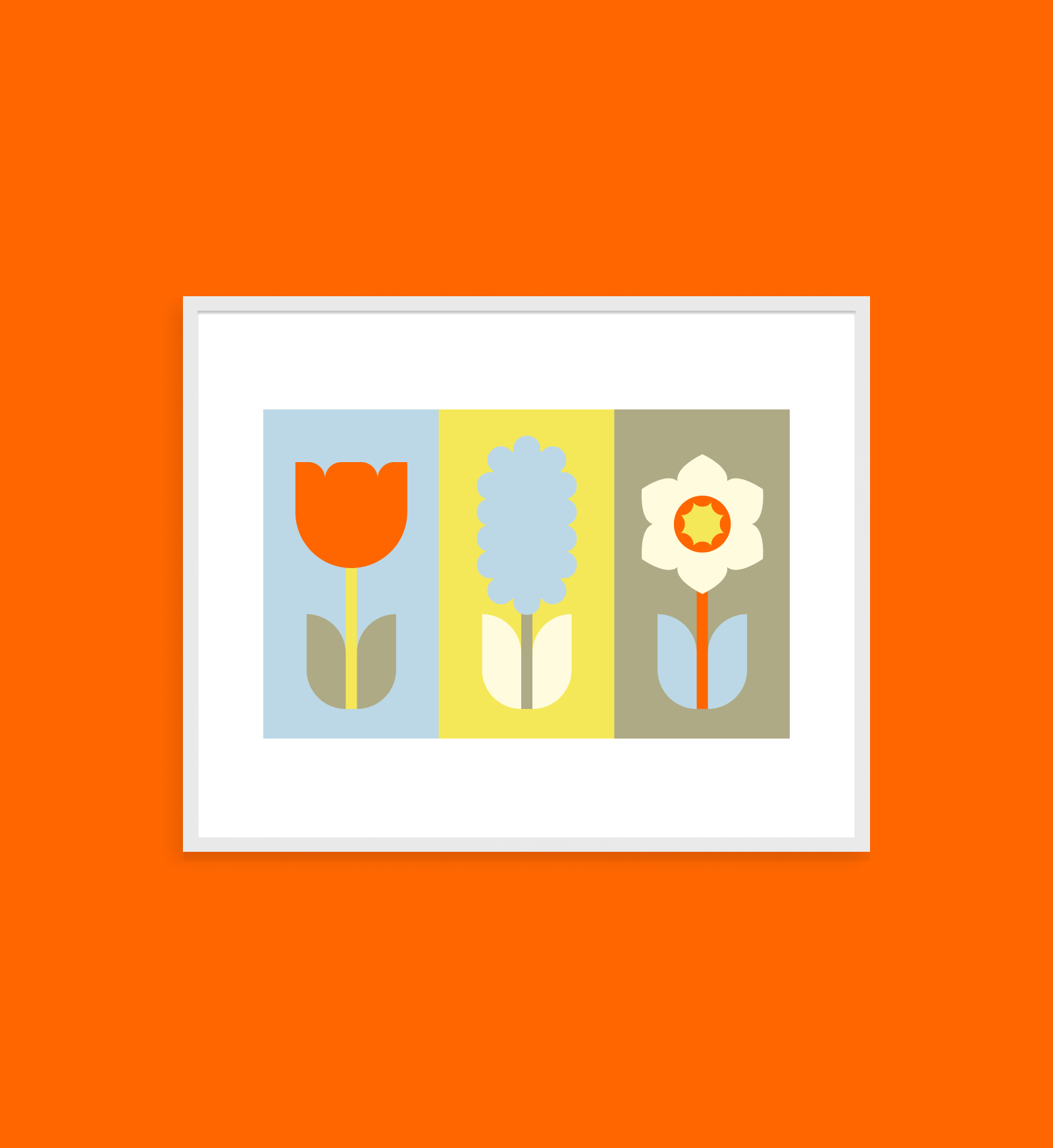 Triptych in Nordic Pastel | Art Print from the Perennial Petals Collection